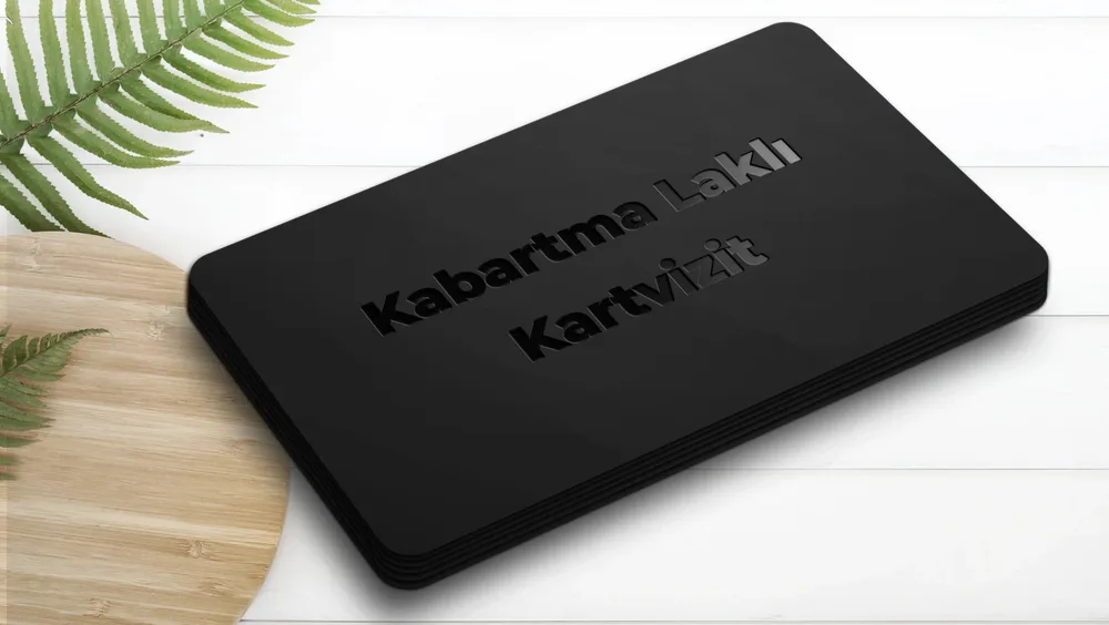 Kabartma Lakli Kartvizit