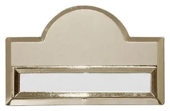 Pencereli Metal Yaka İsimliği